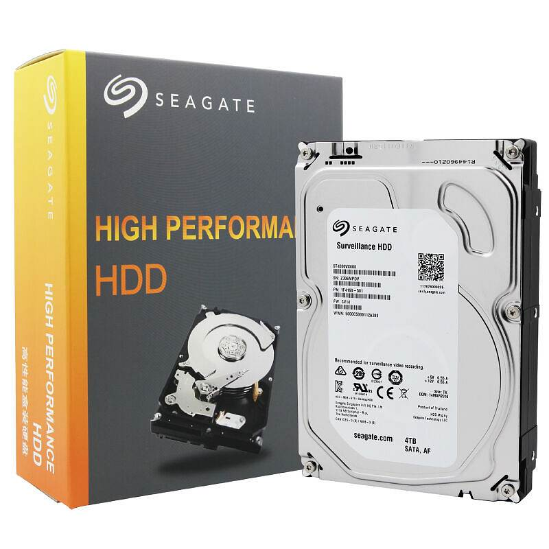 希捷 ST4000VX000 监控级硬盘4TB (单位：个)