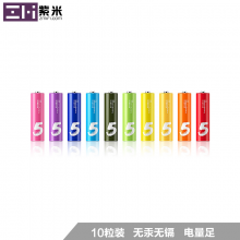 小米（MI）5号电池 彩虹电池碱性5号/儿童玩具/血压计/血糖仪/遥控器/挂钟/键盘电池（10粒装）
