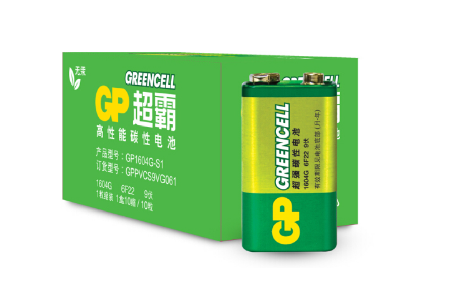  超霸（GP）1604G-S1碳性电池9V九伏