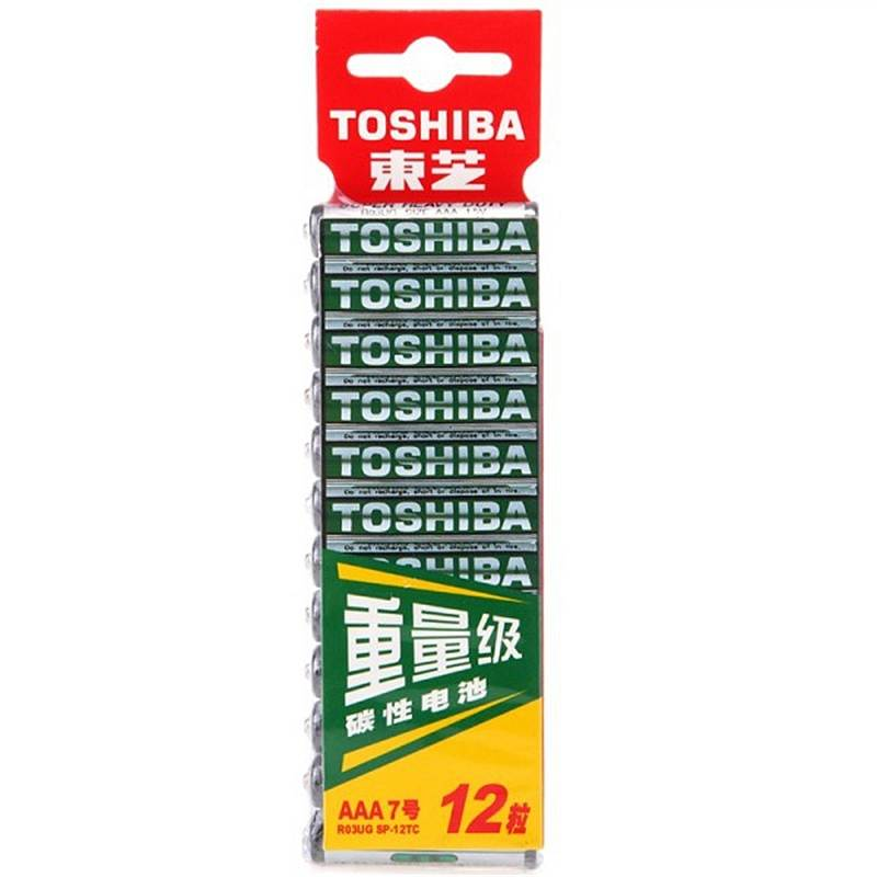 东芝R03UG-SP-12TC七号碳性电池12粒卡装(卡)