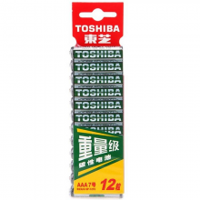 东芝R03UG-SP-12TC七号碳性电池12粒卡装(卡)