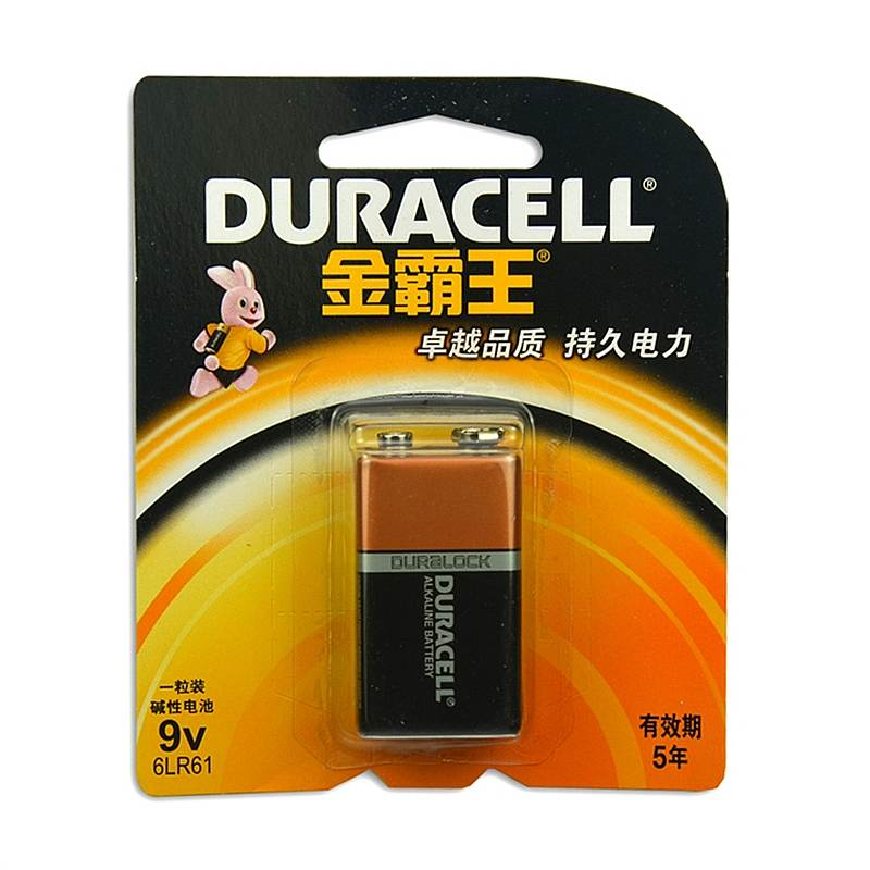 金霸王 6LR61/9v 碱性电池 1节/卡 (单位:卡)