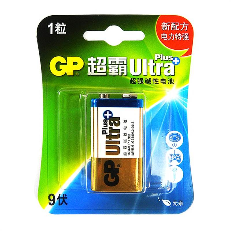 超霸 GP1604A-L1/9V 碱性电池 1节/卡 (单位:卡)
