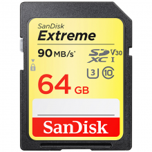  闪迪64GB 读速90MB/s 写速40MB/s 至尊极速SDXC UHS-I存储卡 