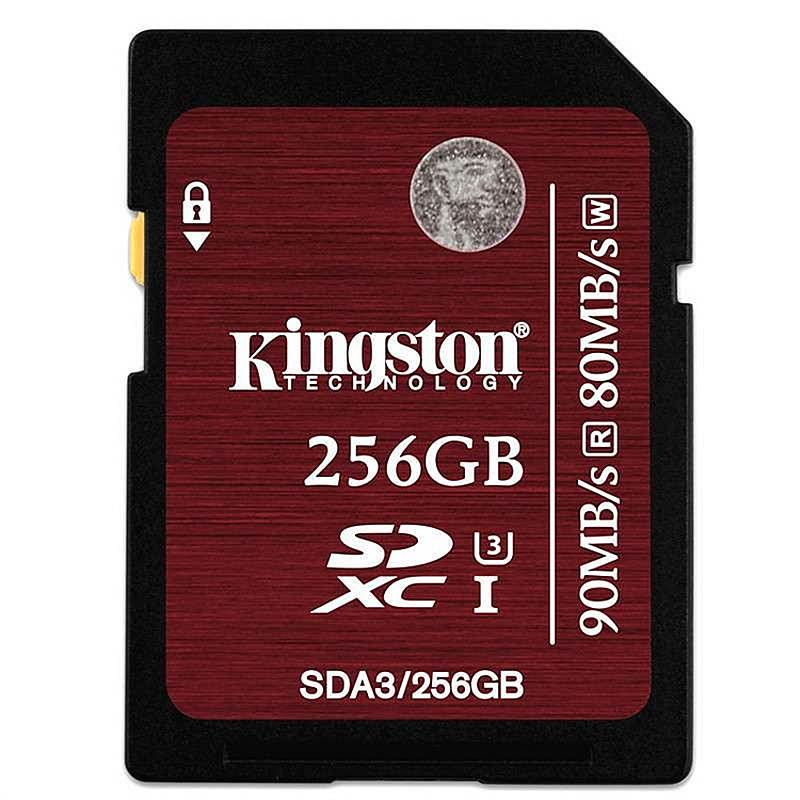 金士顿 SDA3 SD卡存储卡中国红 256G (单位:个) 红