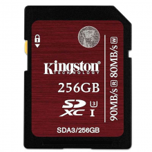 金士顿 SDA3 SD卡存储卡中国红 256G (单位:个) 红
