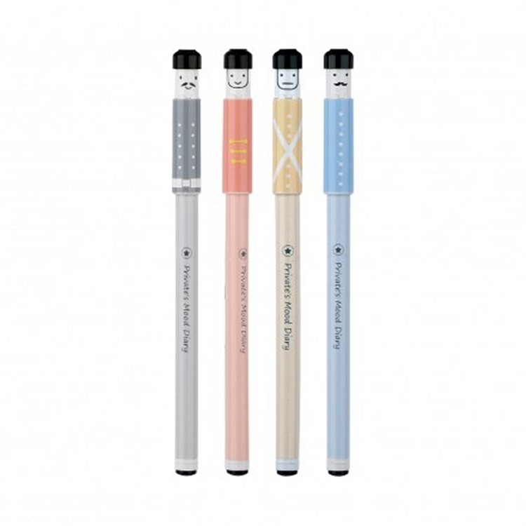 得力A32438全针管中性笔 水笔(黑)