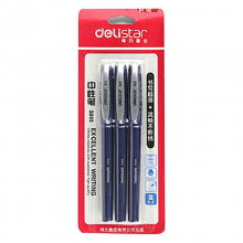 得力 S805 签字笔中性笔水笔 0.5mm 3支/卡 (单位:卡) 混色
