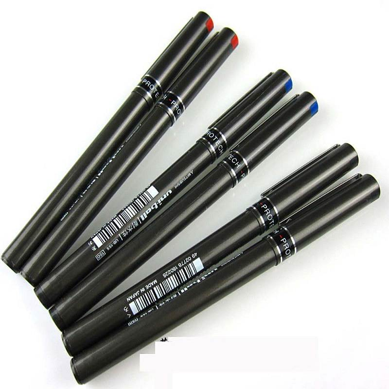 三菱 UB-155 中性笔 0.5mm10支/盒 (单位:盒) 蓝芯