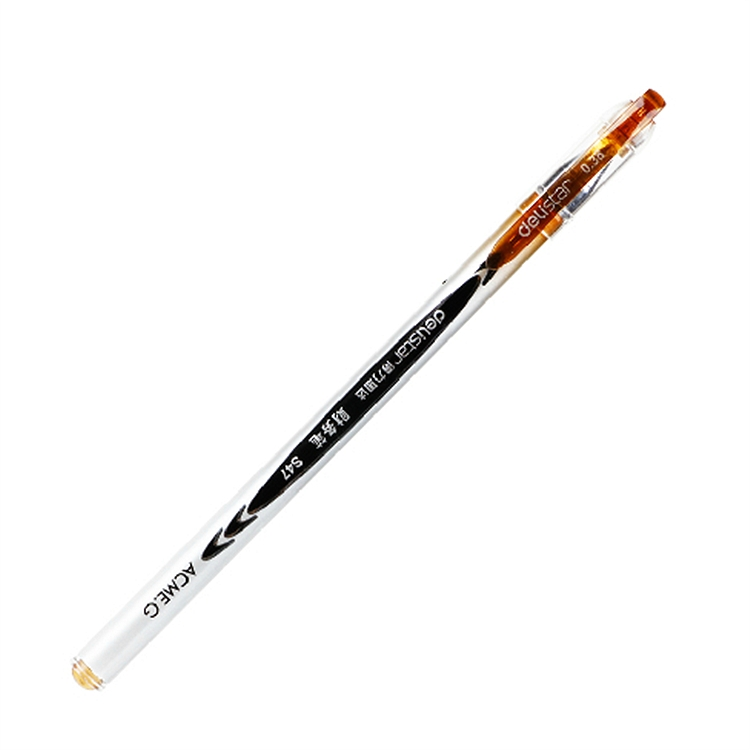 得力 S47 签字笔中性笔水笔 0.38mm 12支/盒 (单位:支) 黑色