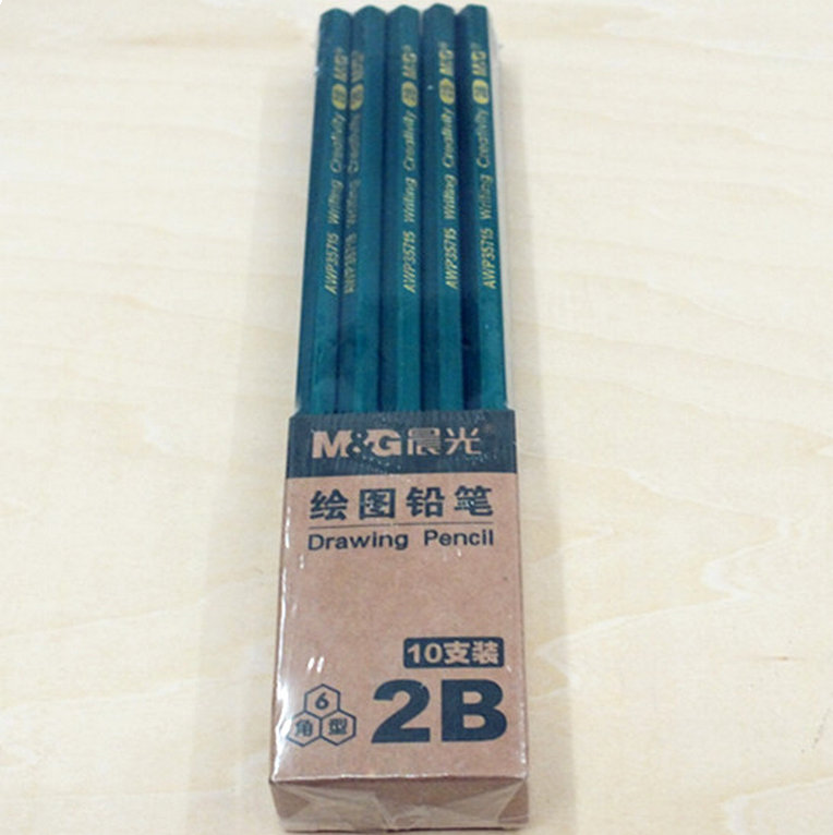 晨光2B铅笔经典六角木杆(10支)AWP35715
