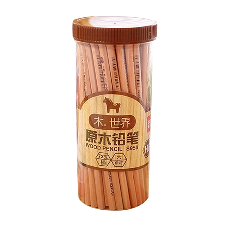 得力 S950 铅笔 HB 72支/桶 （单位：桶） 原木色
