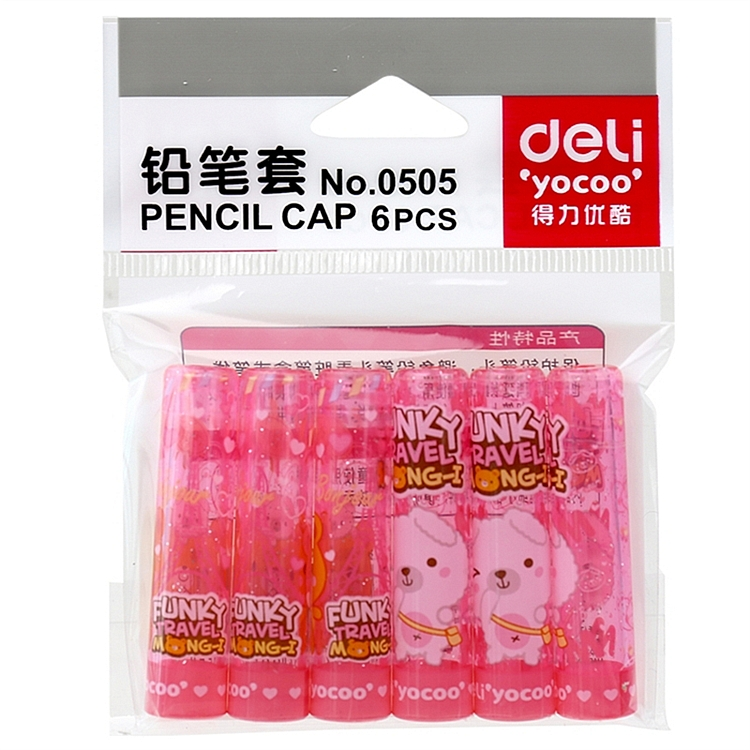 得力 0505 铅笔套 Φ10.2ｘ45mm 6个/包 （单位：包） 混色