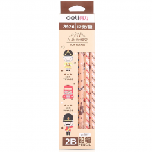 得力 S926 铅笔 2B 12支/盒 (单位:盒) 原木色