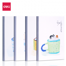 得力（deli） 笔记本 时尚记事本A5本创意工作日记本FA540笔记本WA540乐乐喵(A5/40页-12本)