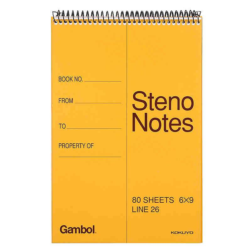 国誉（KOKUYO）Gambol系列 WCN-S6090竖翻笔记本 A5 80页螺旋速记本 (单位：包)
