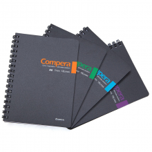 齐心 CPA6507 Compera双螺旋PP笔记本 A6 50页 配色