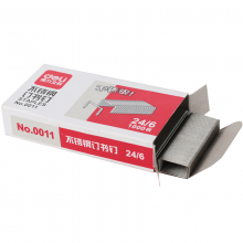 得力（deli）钉书钉 办公财务大型厚层装订书针重型订书机 24/60011十盒装24/6号订书针（可订25页）