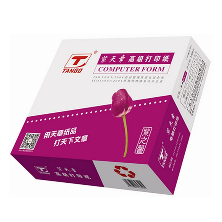 紫天章241-1-2-B-0电脑打印纸白不撕边(箱)